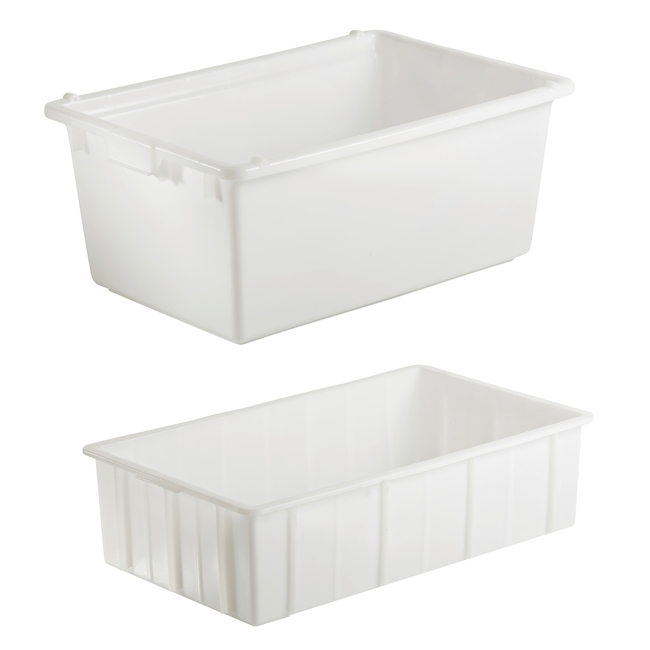 Stacking Box 80 lt, PE-HD, white